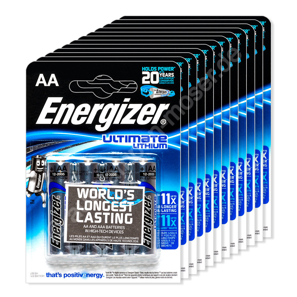 ENERGIZER Batteria al litio Ultimate Mignon AA (1,5 V, 4 pz)