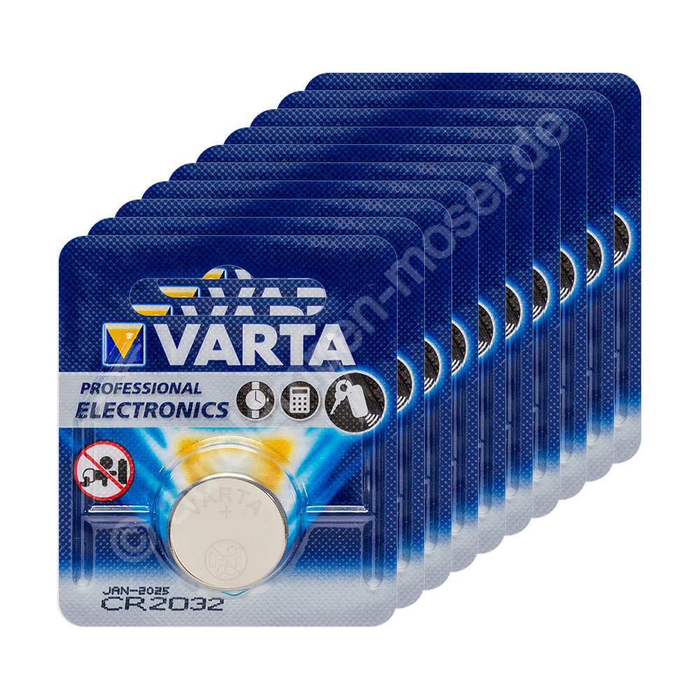 CR2032  VARTA Pile-bouton, Lithium, CR2032, 3V, 230mAh